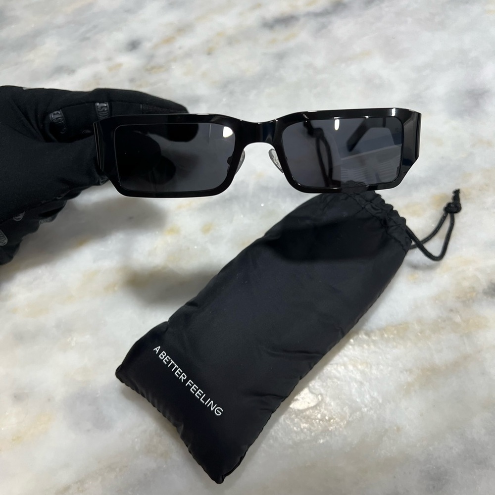 A Better Feeling Pollux Black Steel Sunglasses